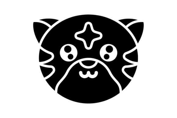 Chinese New Year Tiger Solid Color Graphics