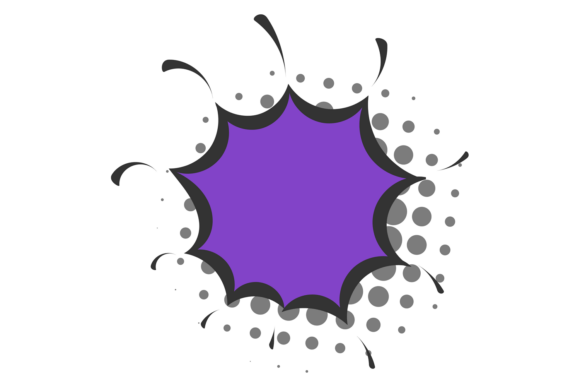 Color Comic Sound Effect Burst. Pop Art Graphics