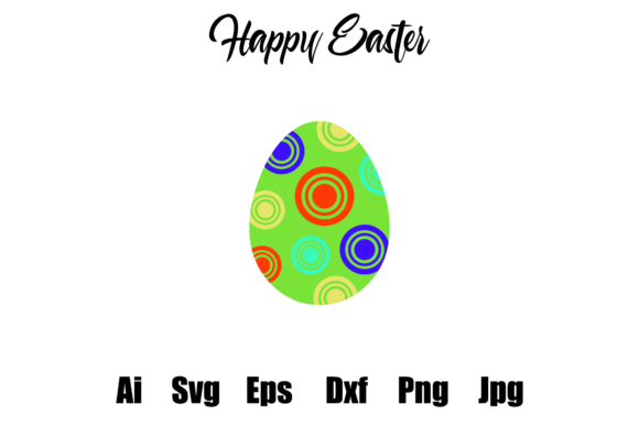 Easter Egg Full Color Vector Art Graphics