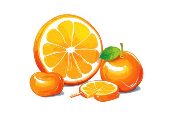 Orange Color Chocolate Vector Design