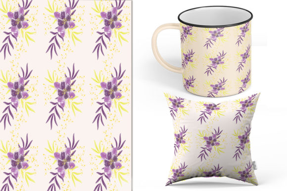Pattern: Water Color Floral Pattern Graphics