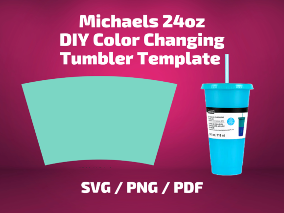 Tumbler Template Michaels DIY Color 24oz
